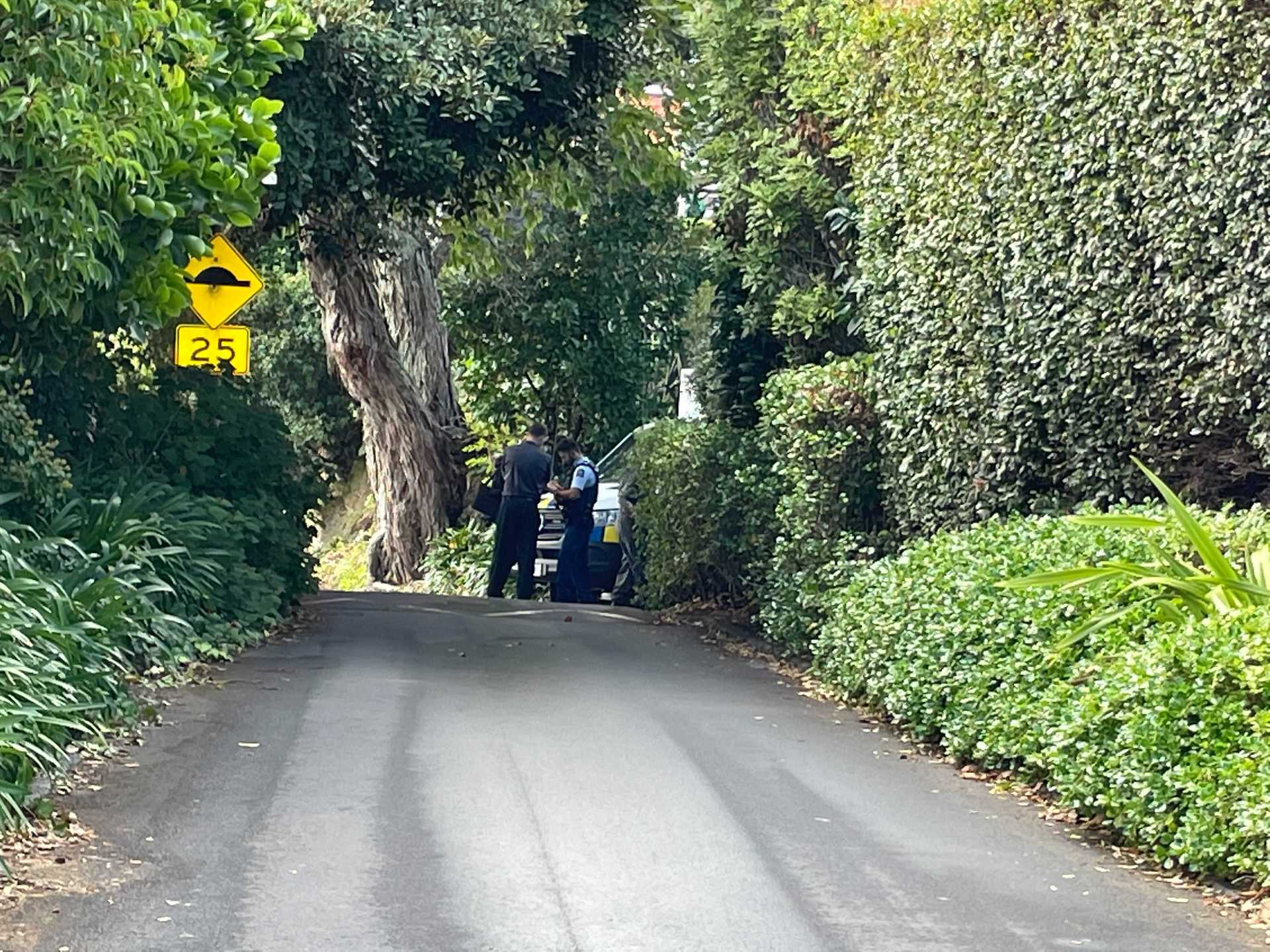 Police are at the property on Upland Rd for a fourth day following a sudden death. Photo / Miriam Burrell