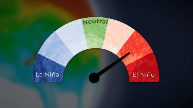 Where Niwa predicts the probability of an El Nino system materialising over the next three months. Image / NIWA