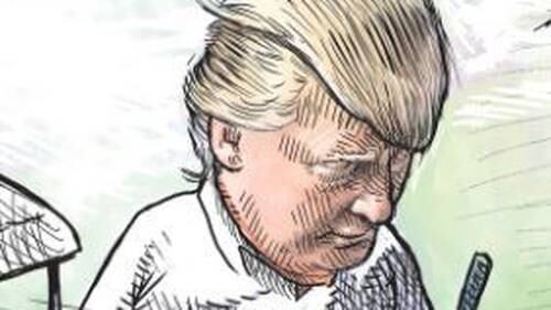 Canadian Artist Fired After Anti Trump Cartoon Goes Viral Nz Herald,Cartoon Cute Indian Girl Drawing