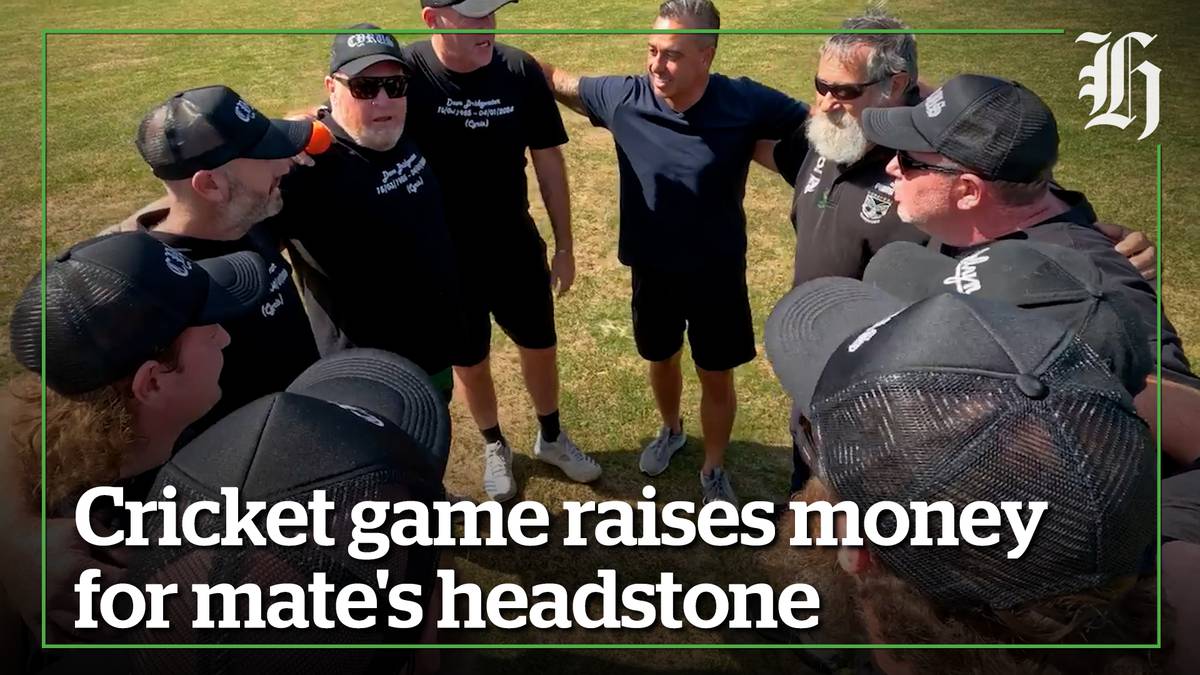 Cricket game raises money for murdered mate's headstone