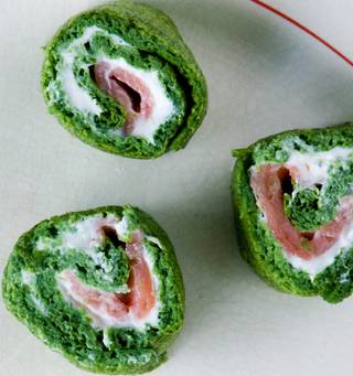 Spinach and smoked salmon roulade - NZ Herald