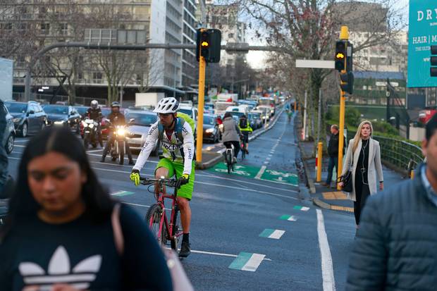Nelson St in Auckland's CBD is one of the roads people have opposed reducing the speed limit to 30km/h.