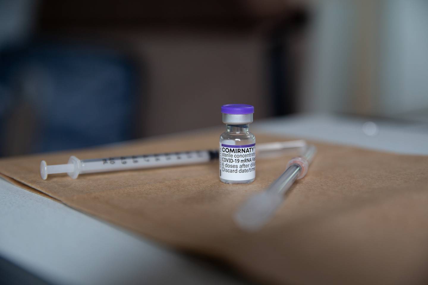 A vial of Pfizer vaccine. Photo / Sylvie Whinray