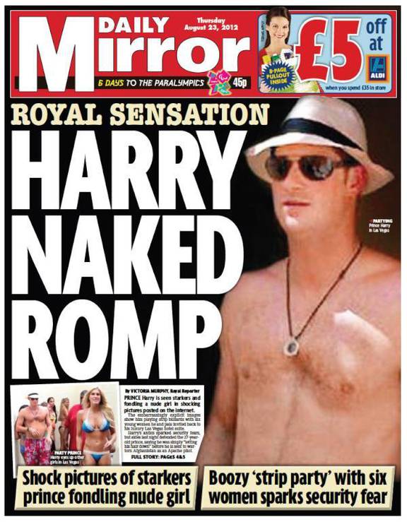 Prince Harry's nude Las Vegas photos forced palace media blackout NZ Herald