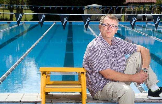 Swim Rotorua head coach Alastair Johnson at the Rotorua Aquatic Centre in 2012. Photo / File