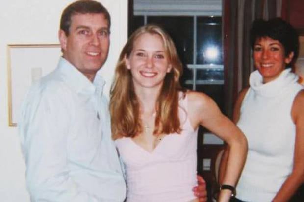 Prince Andrew and Virginia Giuffre, then known as Virginia Roberts, at Ghislaine Maxwell's (right) London apartment. Photo / Supplied