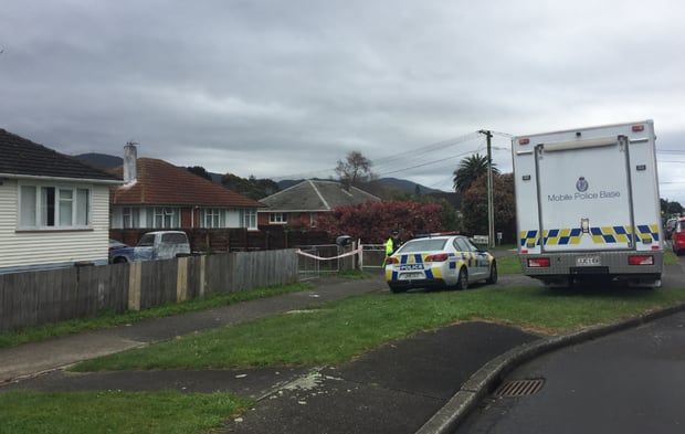 One house is cordoned off in High St, with an officer standing guard outside. 