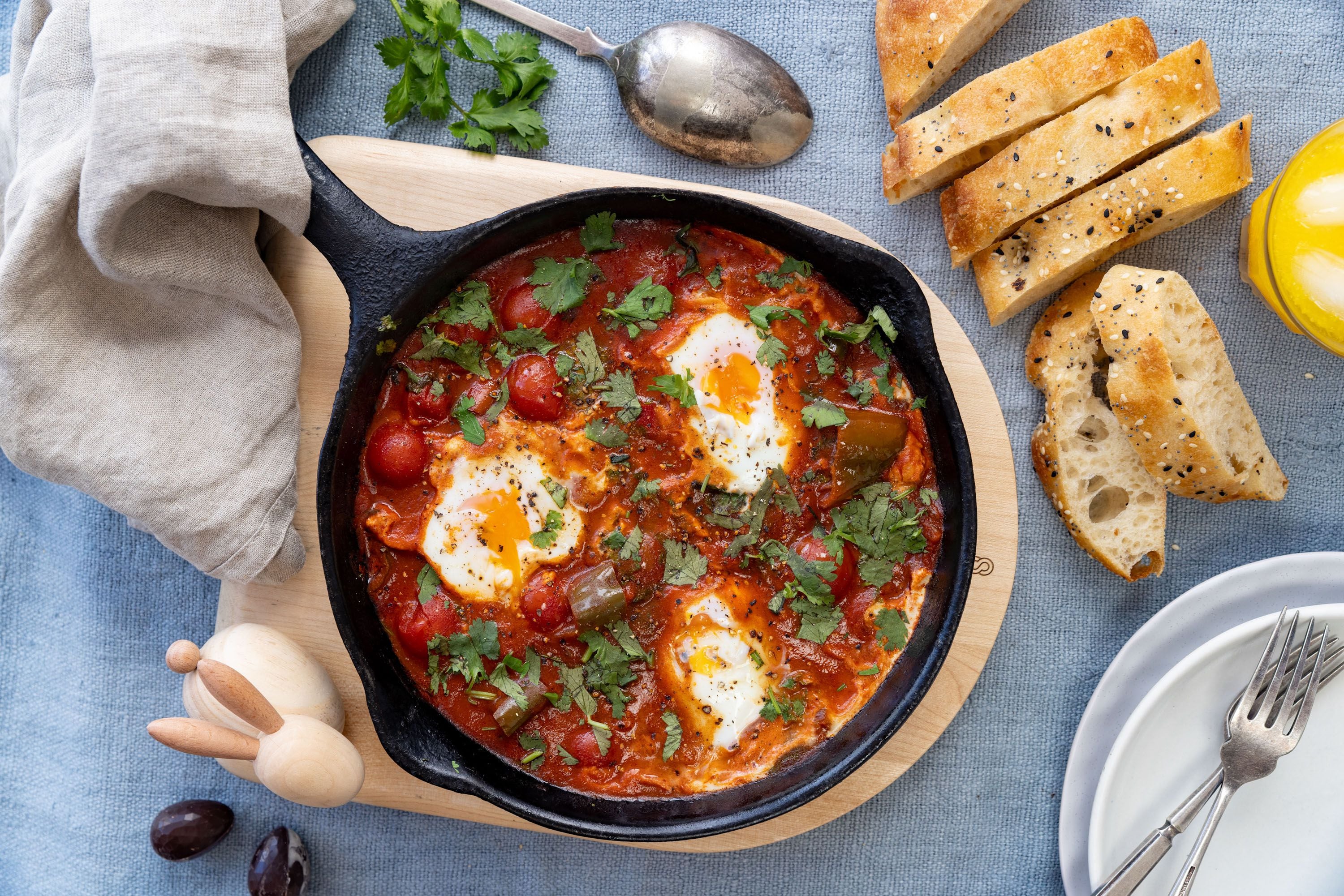 Cast Iron Skillet Eggs In The Oven Recipe Making Fried Eggs In The