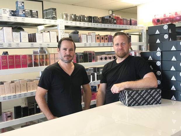 Andrew Cardy (left) and Jason Hawthorn, co-founders of e-commerce retailer MYM. Photo / Supplied