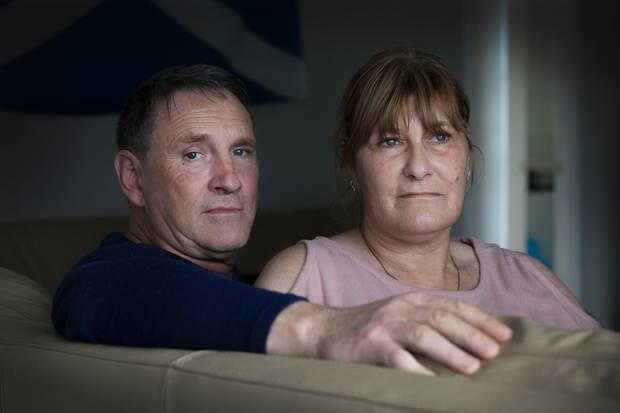 Calum Jones' parents, Lorraine and Lewis Jones. Photo / Nick Reed