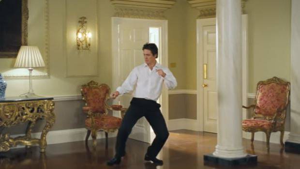 Hugh Grant hated filming the dance scene, with director Richard Curtis claiming the actor was 