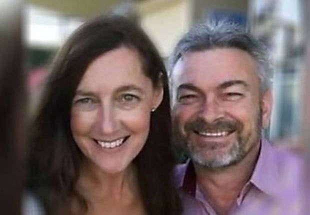Borce Ristevski with his wife Karen. Photo / Facebook