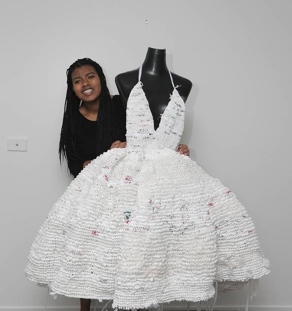 Plastic bag dress? The chic of it - NZ Herald