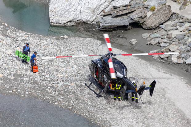 Injured passengers were airlifted to hospital. Photo / James Allen