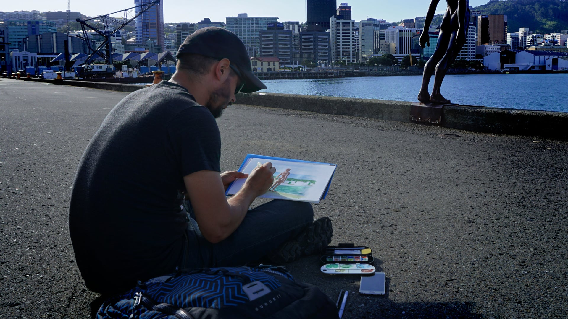 Artist Tom Napper has documented his New Zealand Lockdown odyssey in over 200 pictures. Photo / @tomnapper