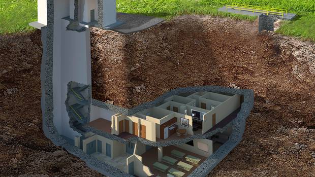 A graphic showing the interior of the property, which is being advertised as a potential family home.Photo / Caters News