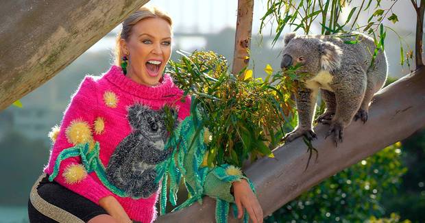 Kylie and Koalas: The Bushfires have damaged wildlife and communities in Australia. Photo / Supplied