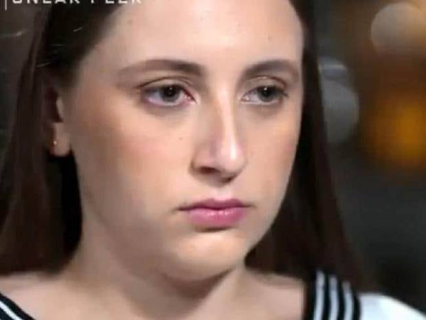 Sarah Ristevski speaks on 60 Minutes. Photo / Supplied