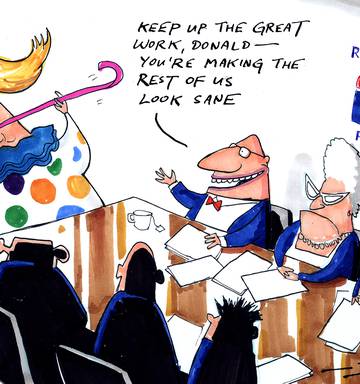 Cartoon Keep Up The Good Work Trump Nz Herald
