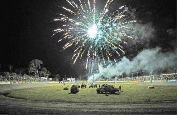Fireworks to mark speedway opening.