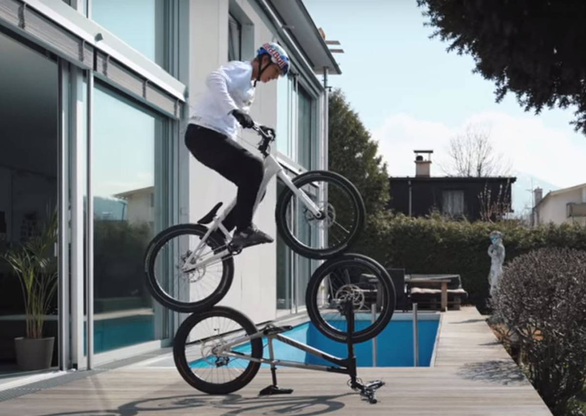 Cyclist Fabio Wibmer Turns His Home Into A Stunt Park Nz Herald