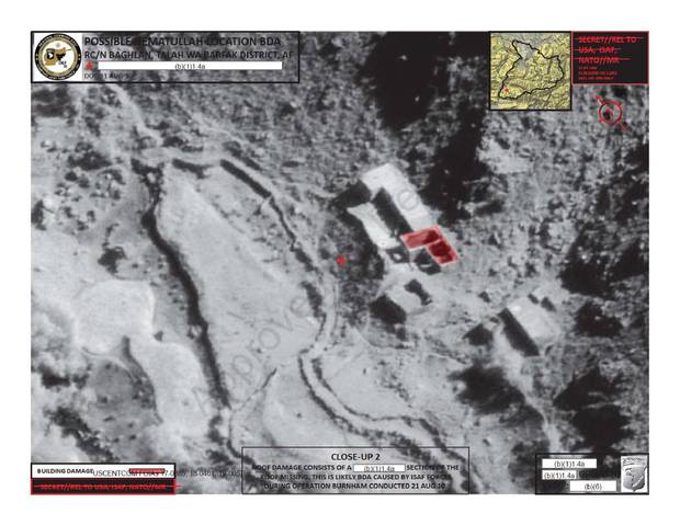 Operation Burnham Afghanistan 25 July 2010. Released image and documentation FOIA by Nicky Hager. Possible Nematullah location. Picture / Supplied