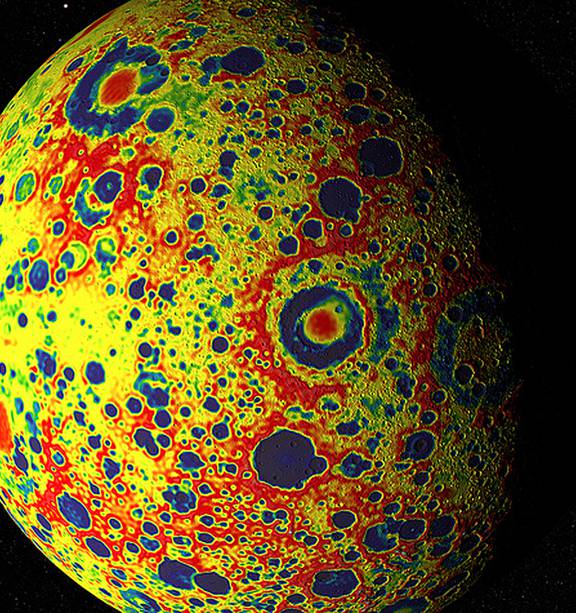 Gravity on the moon