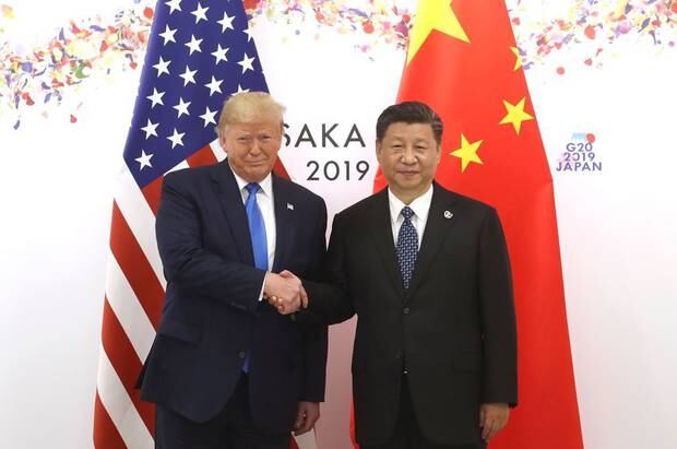 US President Donald Trump with Chinese President Xi Jinping during the G20 Summit in Osaka. Photo / Getty
