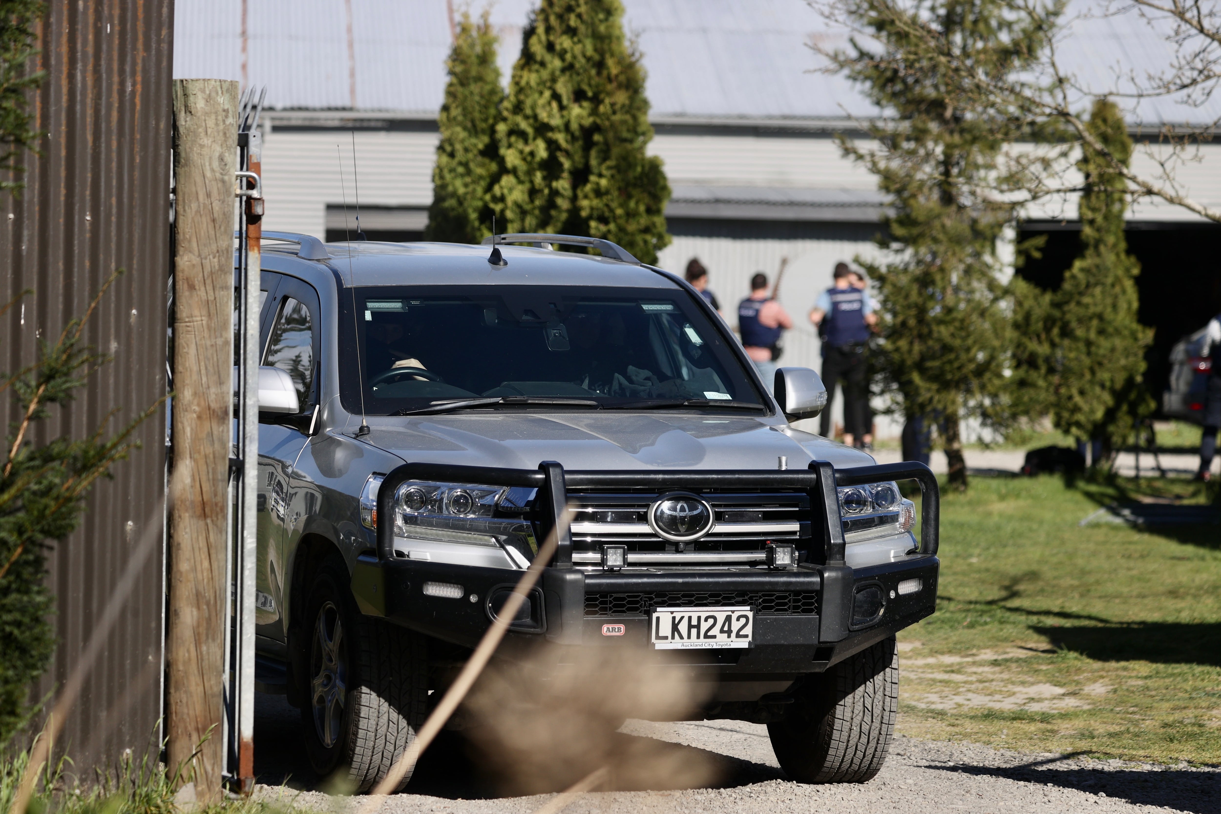 Police raided the Mongols MC gang pad in Christchurch after an alleged stabbing. Photo / George Heard.
