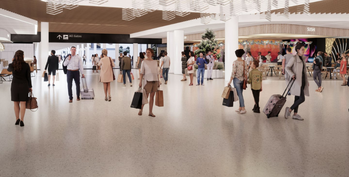 奥克兰机场规划中的新综合航站楼。 图片/提供