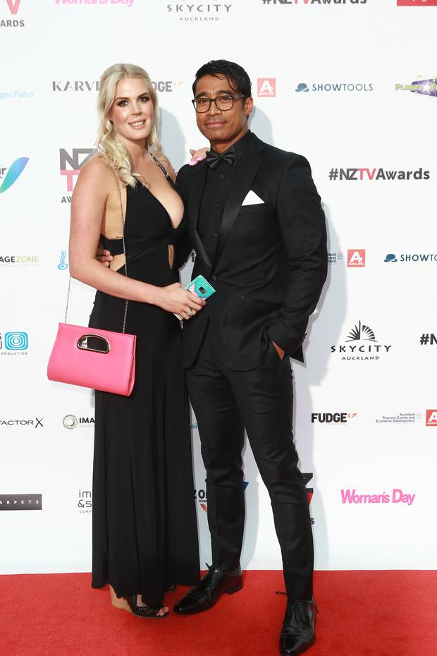 Lizz and Pua Magasiva at the New Zealand Television Awards in November 2017. Photo / File