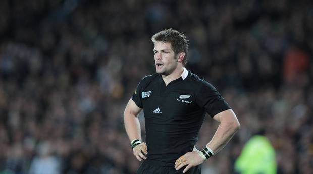 Richie McCaw during the final match between the New Zealand All Blacks and France in the Rugby World Cup 2011. Photo / Greg Bowker