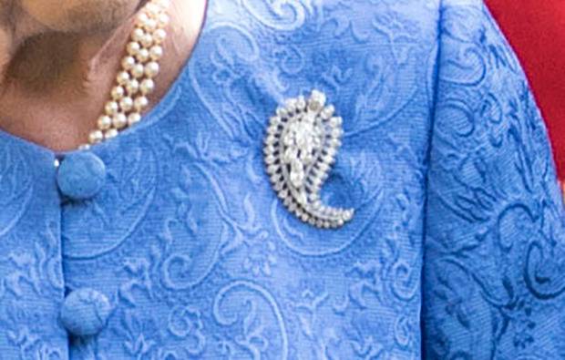 The palm leaf brooch. Photo / Getty Images