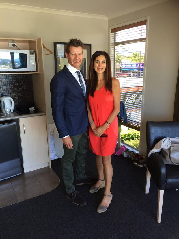 Simon Barnett with wife Jodi. Photo / Supplied