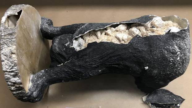 Drugs were also inserted into this ornament. Photo / Customs