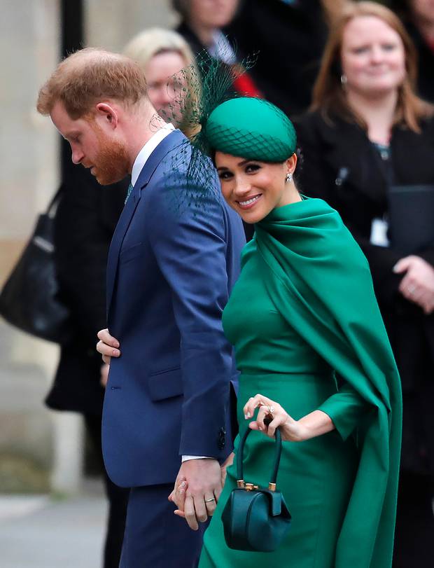 Meghan looked radiant in an Emilia Wickstead dress. Photo / AP