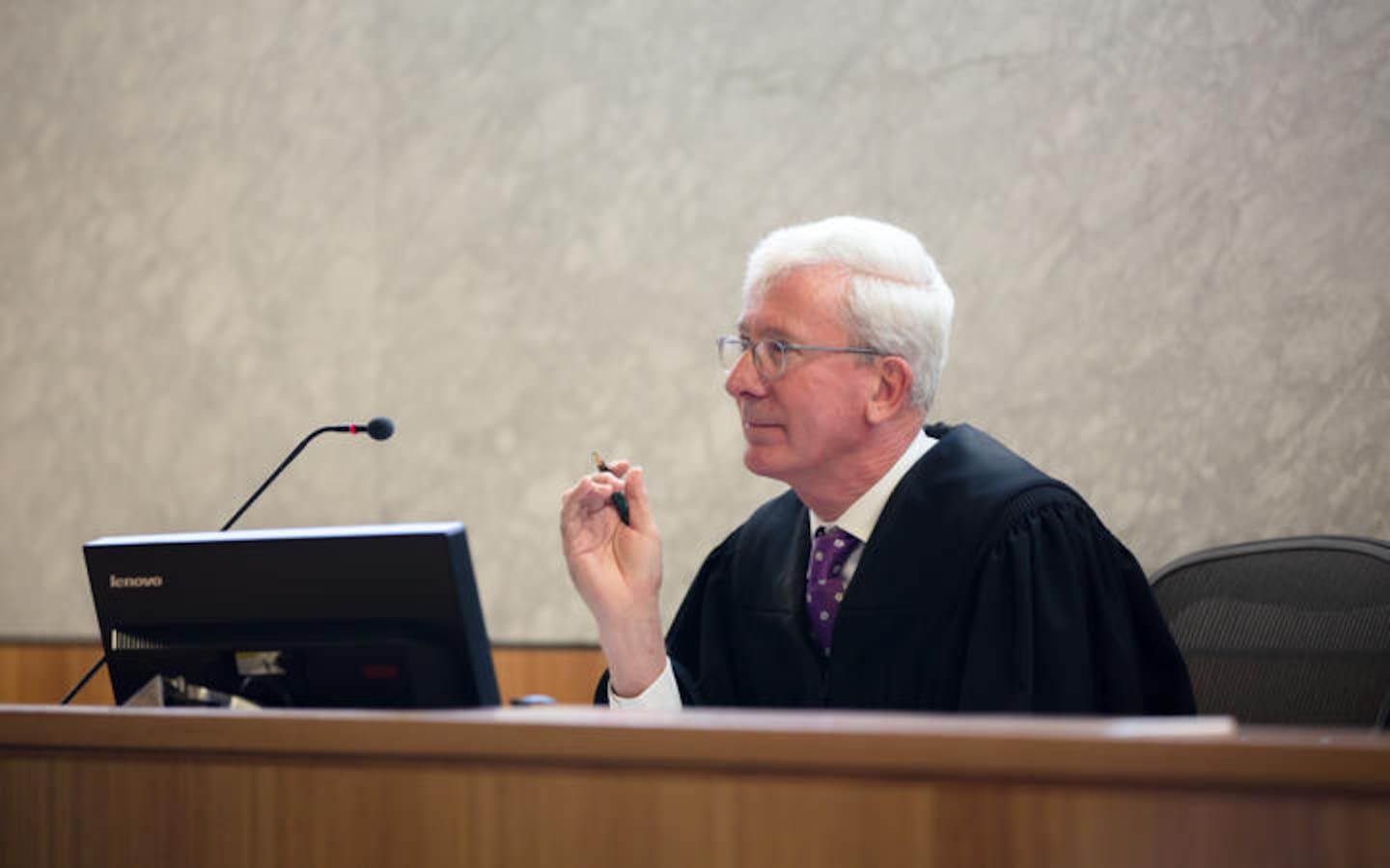 The hearing heard that Judge David McNaughton is unwilling to engage with the special counsel in the case. Photo / RNZ, Claire Eastham-Farrelly