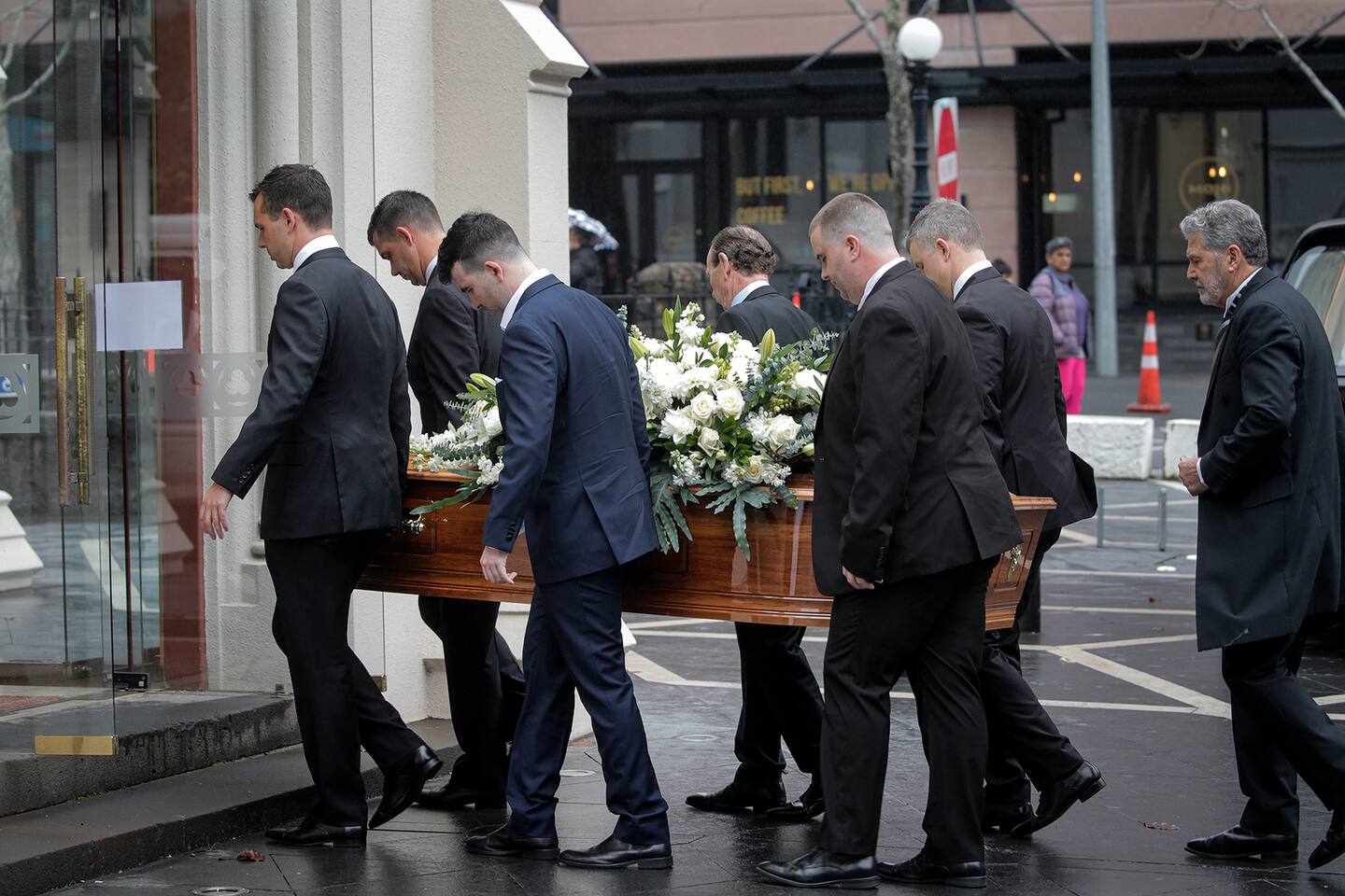 Funeral of Trish McKay at St Patrick's Cathedral in Auckland. McKay was killed in a robbery in the California town of Newport Beach. 19 July 2024 New Zealand Herald Photograph by Alex Burton
