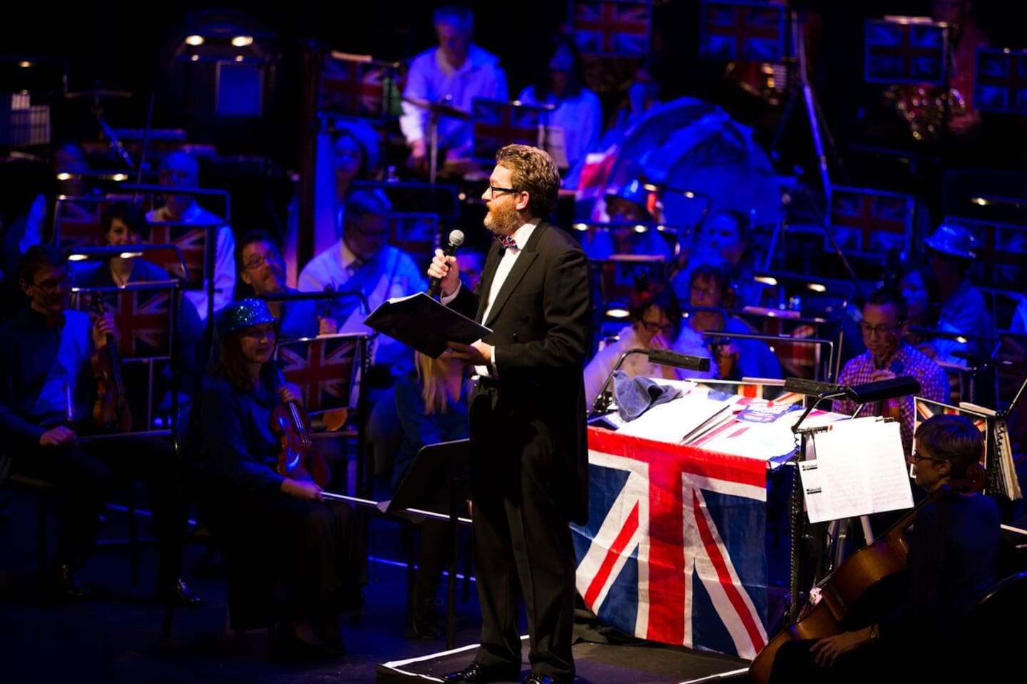 Peter Thomas was also a conductor with the Auckland Symphony Orchestra, with which he is pictured in 2017.