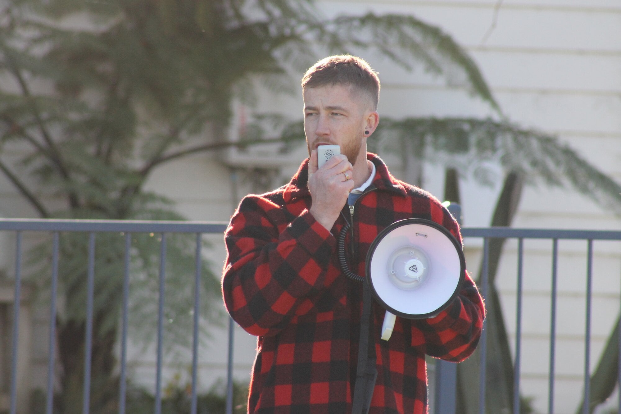  Ben Fletcher with a shout out. Photo / Supplied