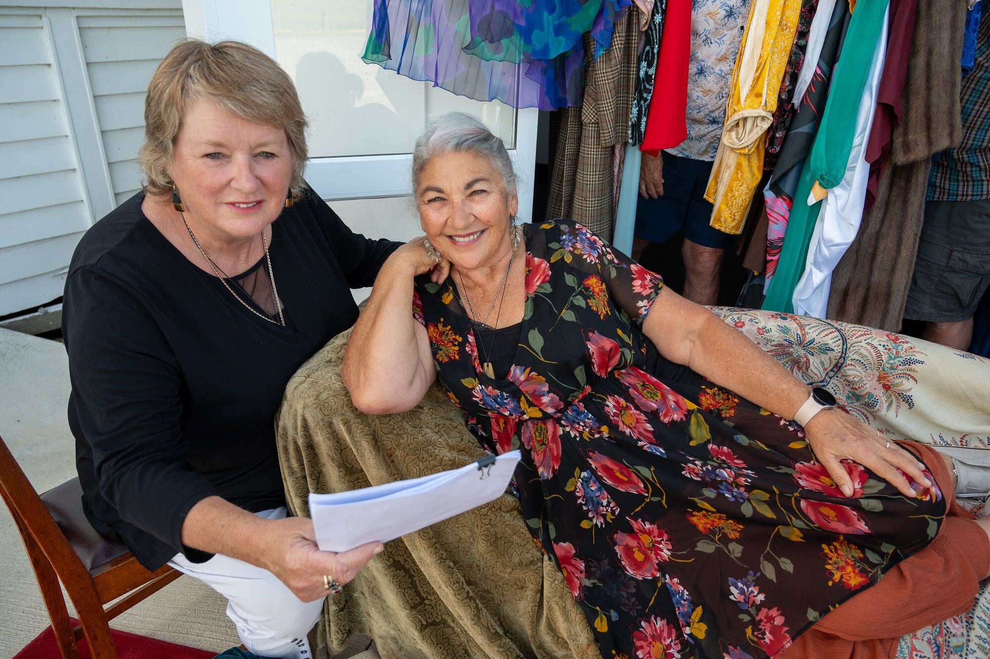 Playwrights Michelle Cliff and Colleen Pye. Photo/David Hall.