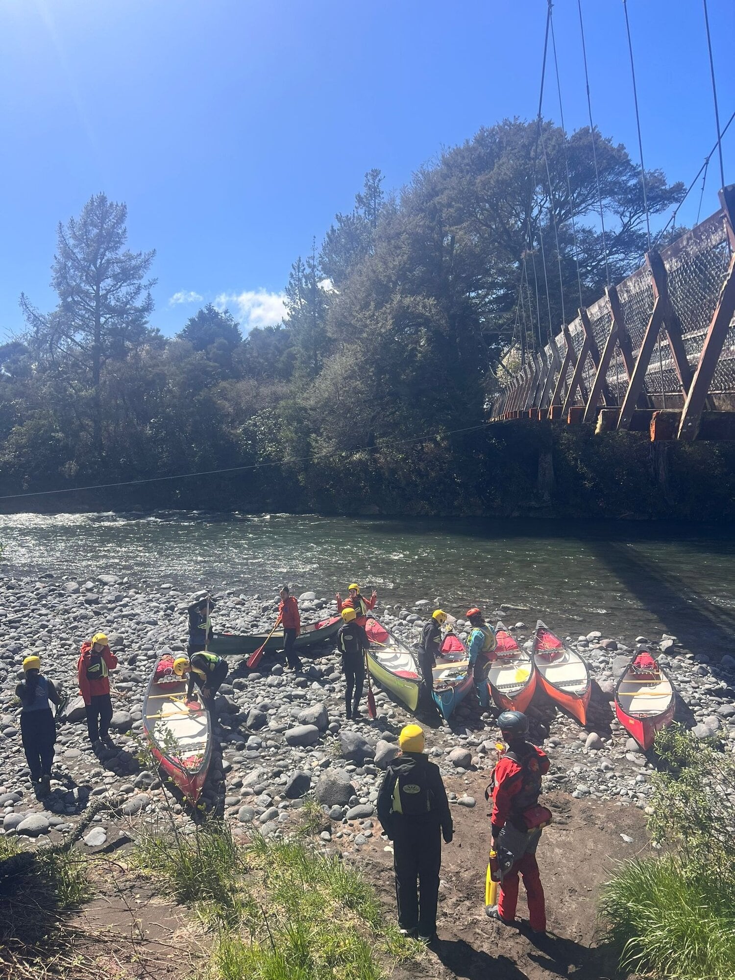  The wilderness challenge included a five-day canoe trip along the Whanganui River. Photo / Supplied