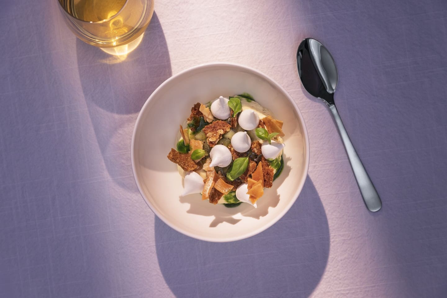 The dessert combines distinctly New Zealand flavours. Photo / Air New Zealand