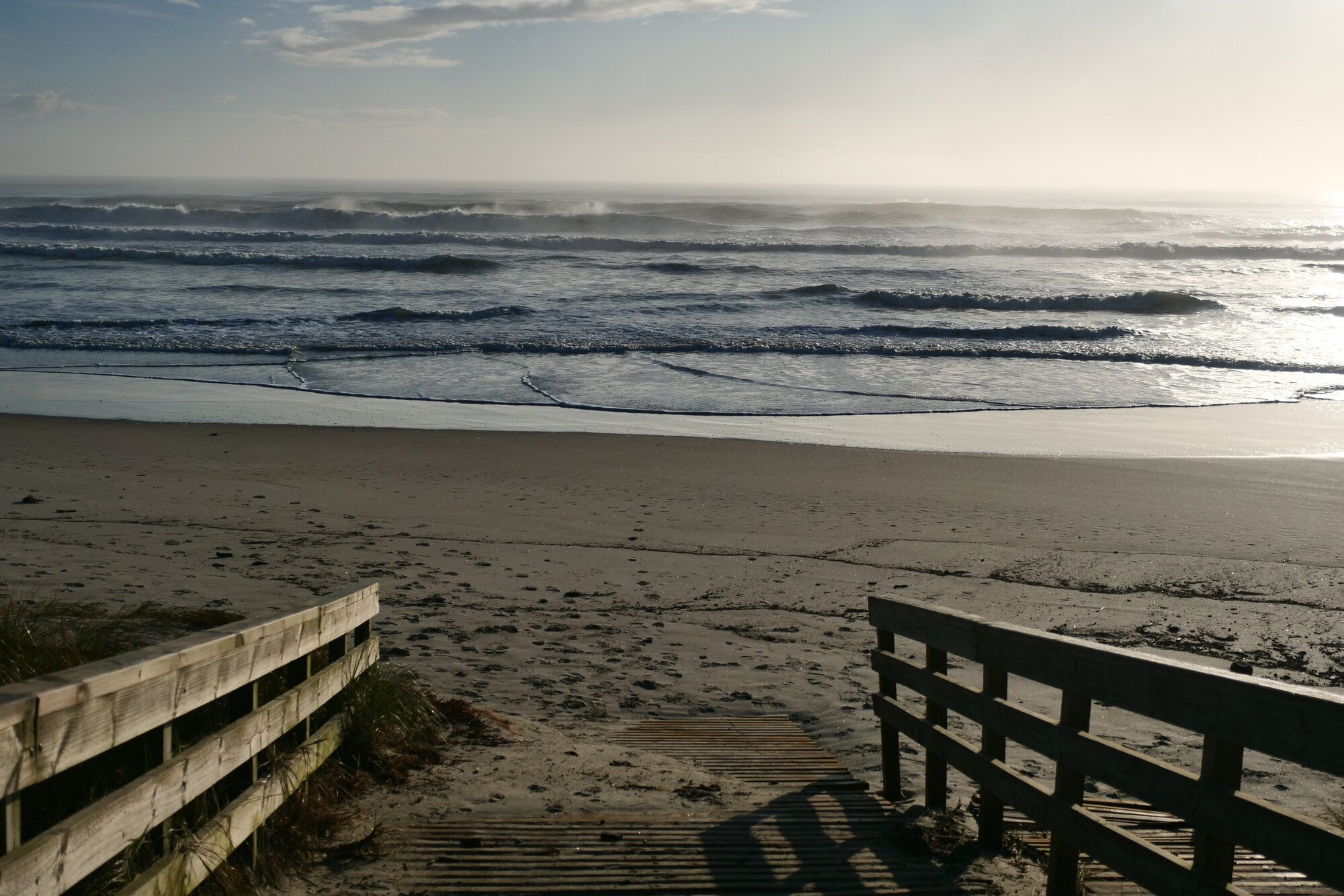  Waves near Omanu Beach this morning.