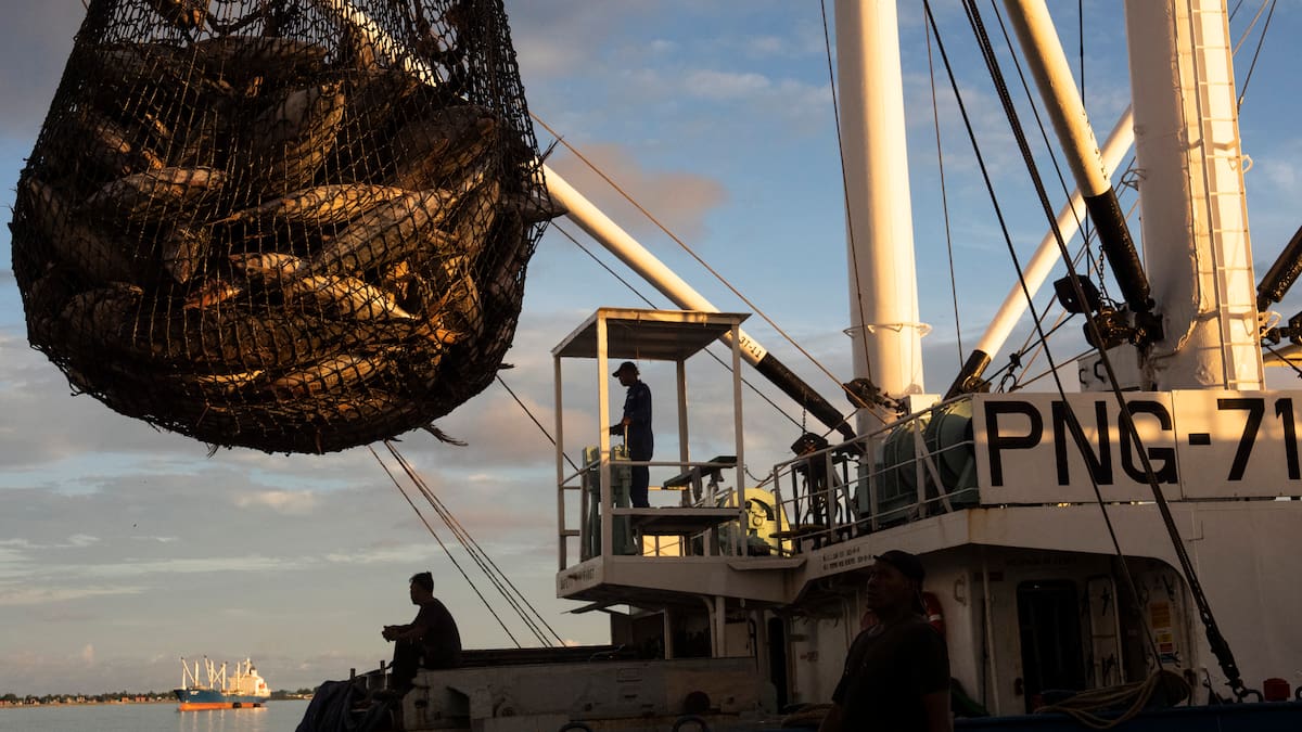 Not only are rising seas causing people to leave, but warming waters are forcing out tuna