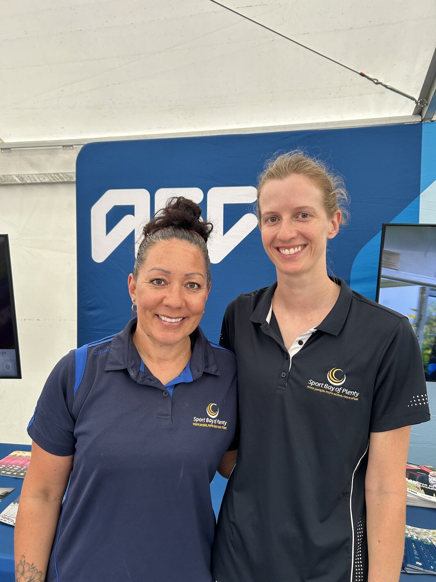  Sport Bay of Plenty project co-ordinators Jaime William, left, and Becky Hodgson. 