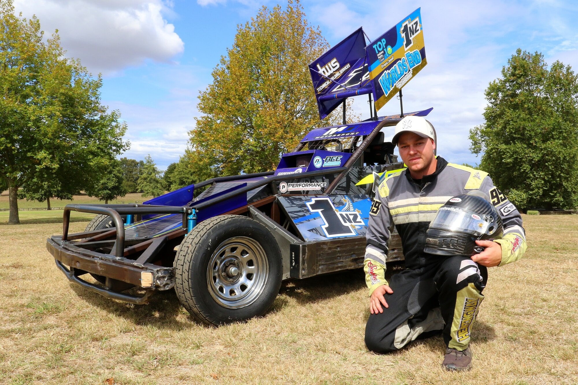  New Zealand Super Stock champion Todd Hemingway (Tauranga) will look to defend the Hokey Ashby Memorial title at Baypark Speedway on Saturday. Photo / Stuart Whitaker/The Write Angle