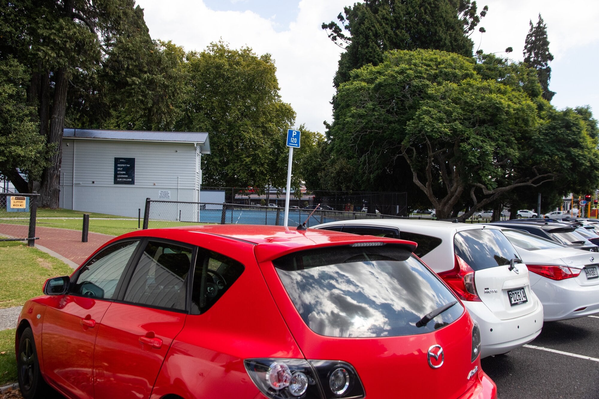 Cars parked on 13th Avenue. Photo /Bob Tulloch