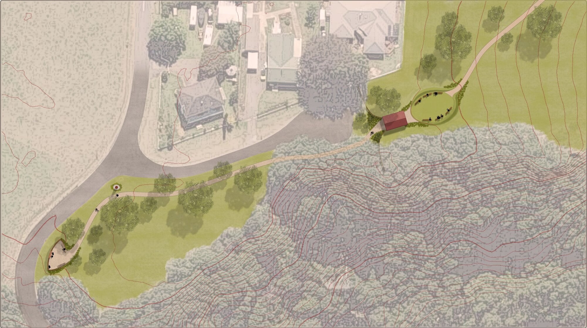  Concept drawing of the Atea. Photo / Western Bay of Plenty District Council, Thrive Spaces and Places