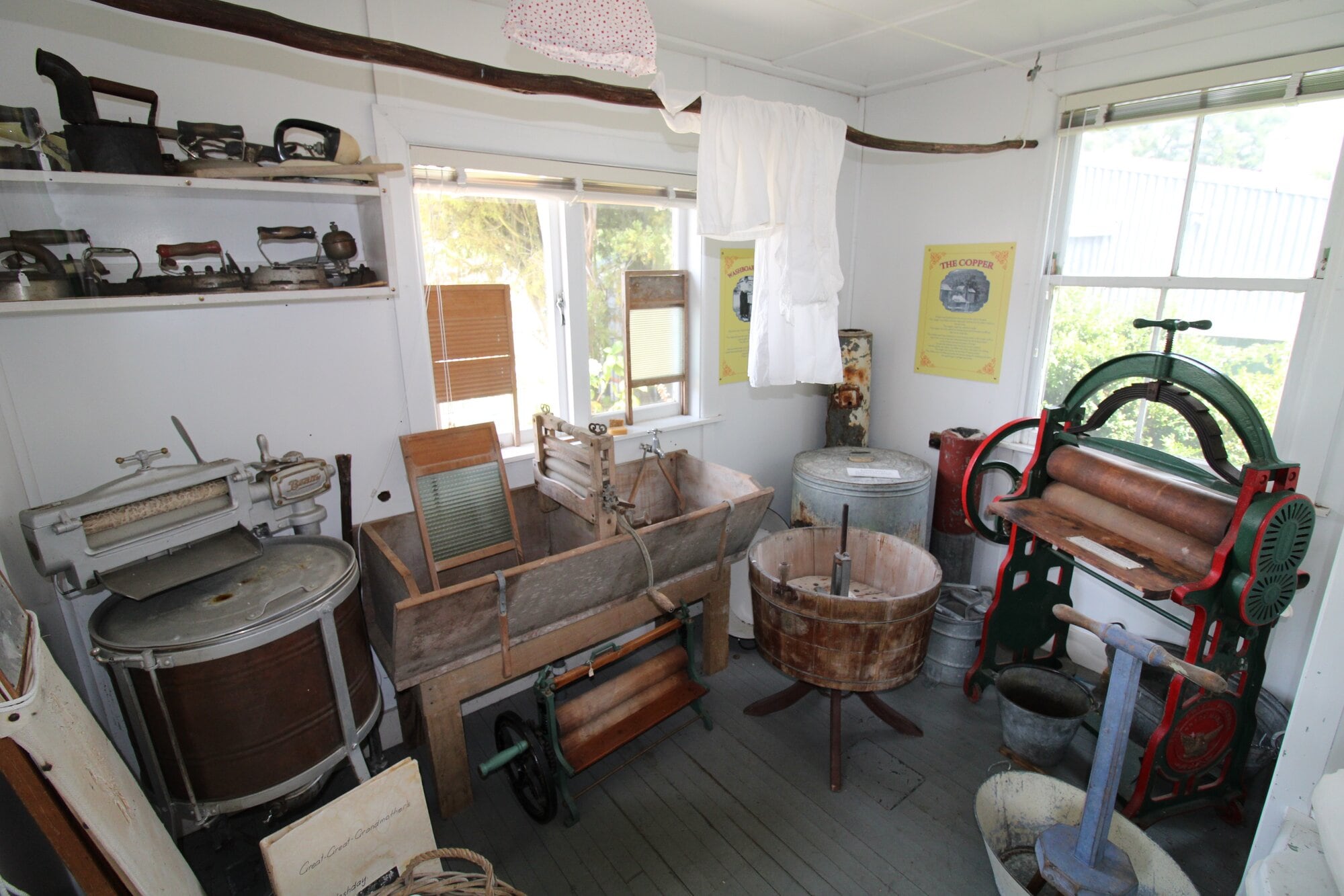  The laundry in the McCaw Homestead. Photo / Steve Edwards